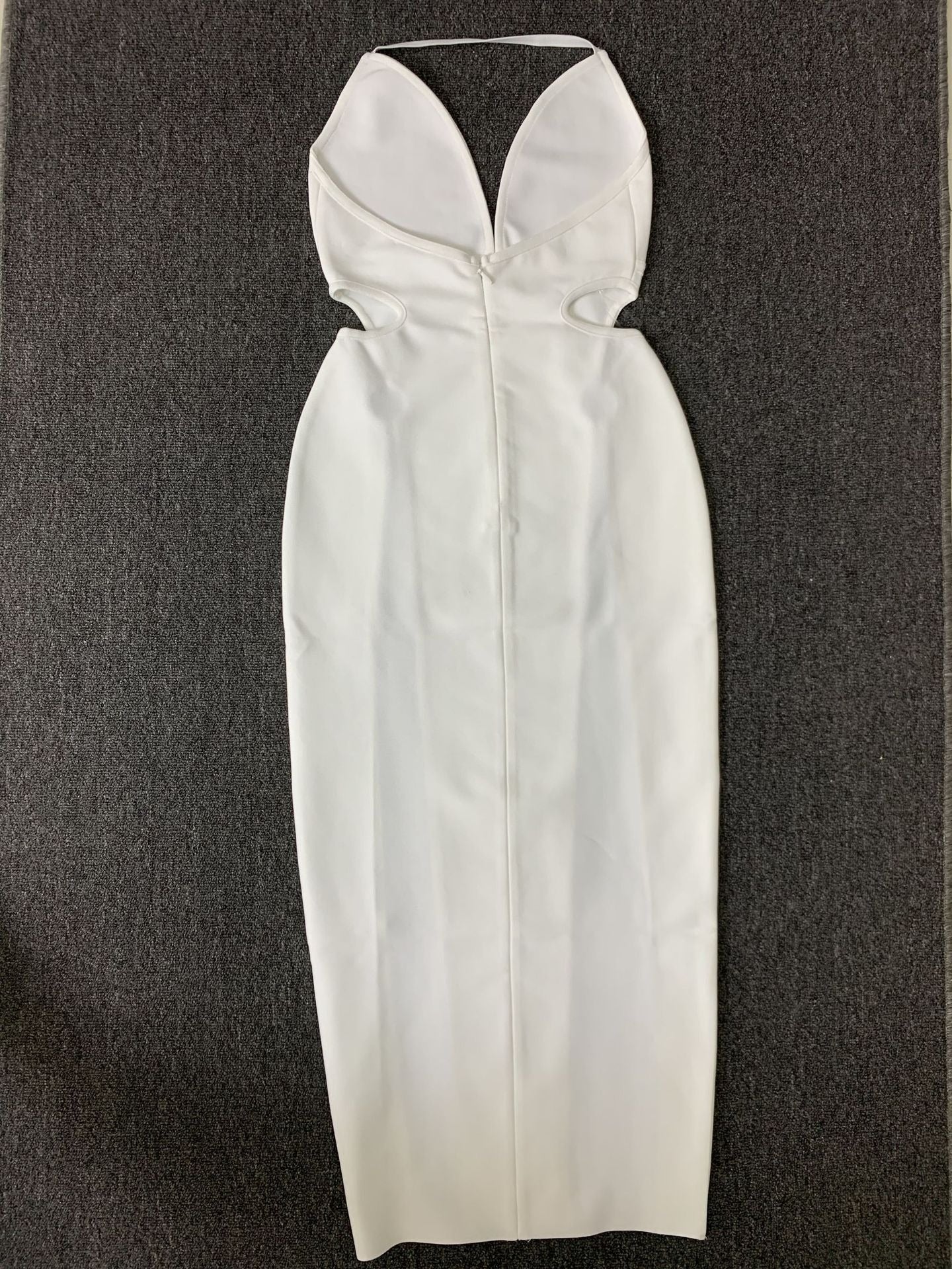 Halter Neck Deep V High slit Bandage Dress