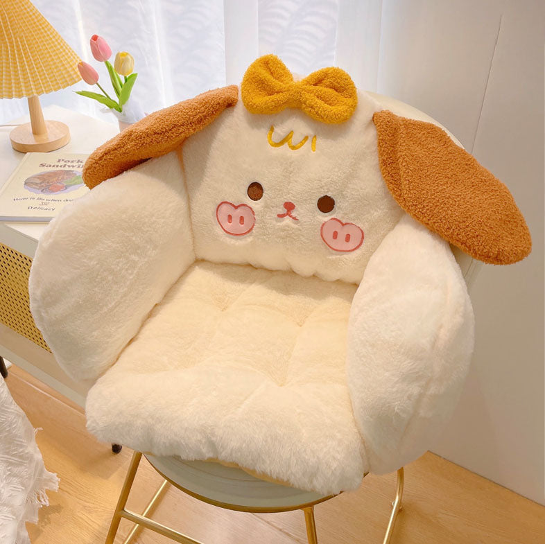 Cute Kitty Puppy Cartoon Plush Cushion