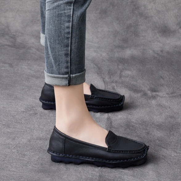 Loafers Shoes for Comfortable Soft Soled Leather Handmade