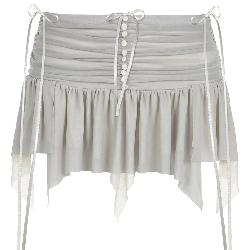 Mesh 3D Gradient Lace Suspender Top