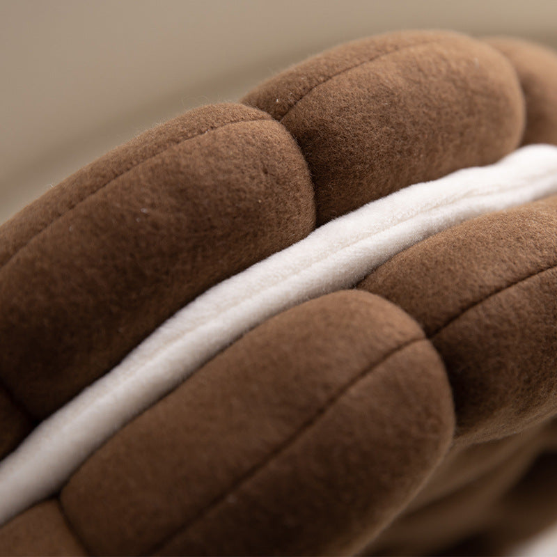 Biscuit Shaped Seat Cushion Cookie Pillow