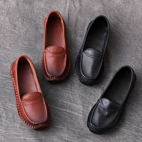 Loafers Shoes for Comfortable Soft Soled Leather Handmade