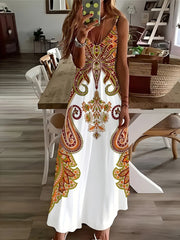 Floral Print Halter Dress