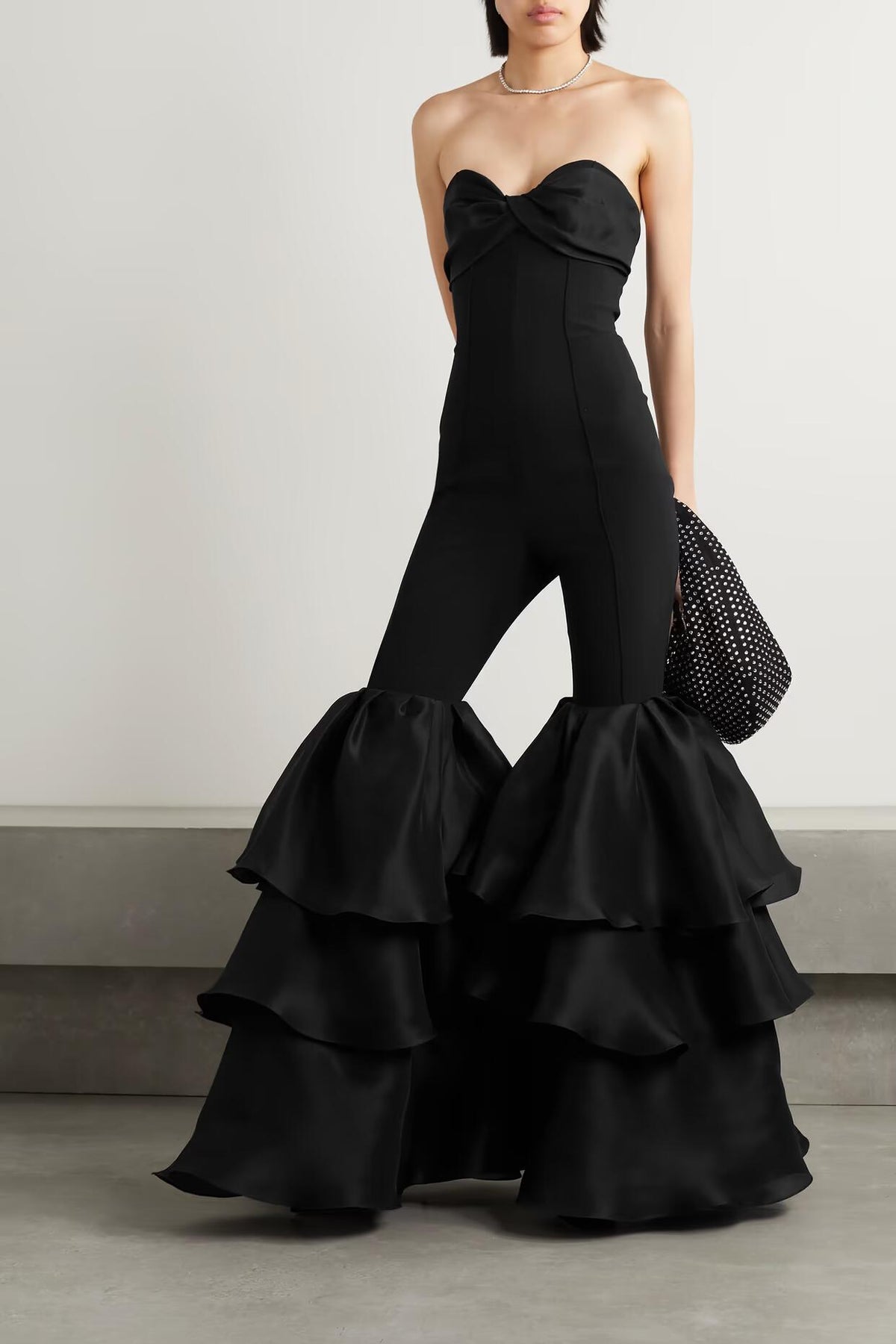 Tube Top Cake Leg Banquet Party Jumpsuit