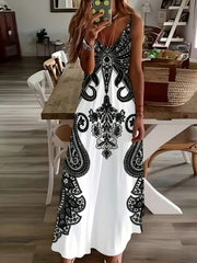 Floral Print Halter Dress