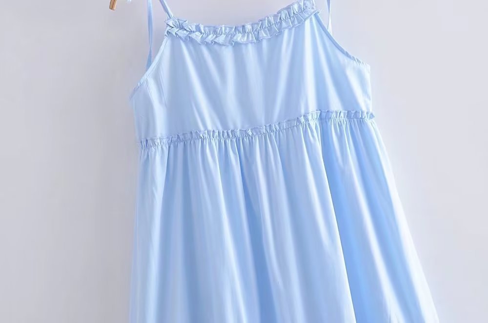 Tru Tiered Ruffle Maxi Dress - Powder Blue