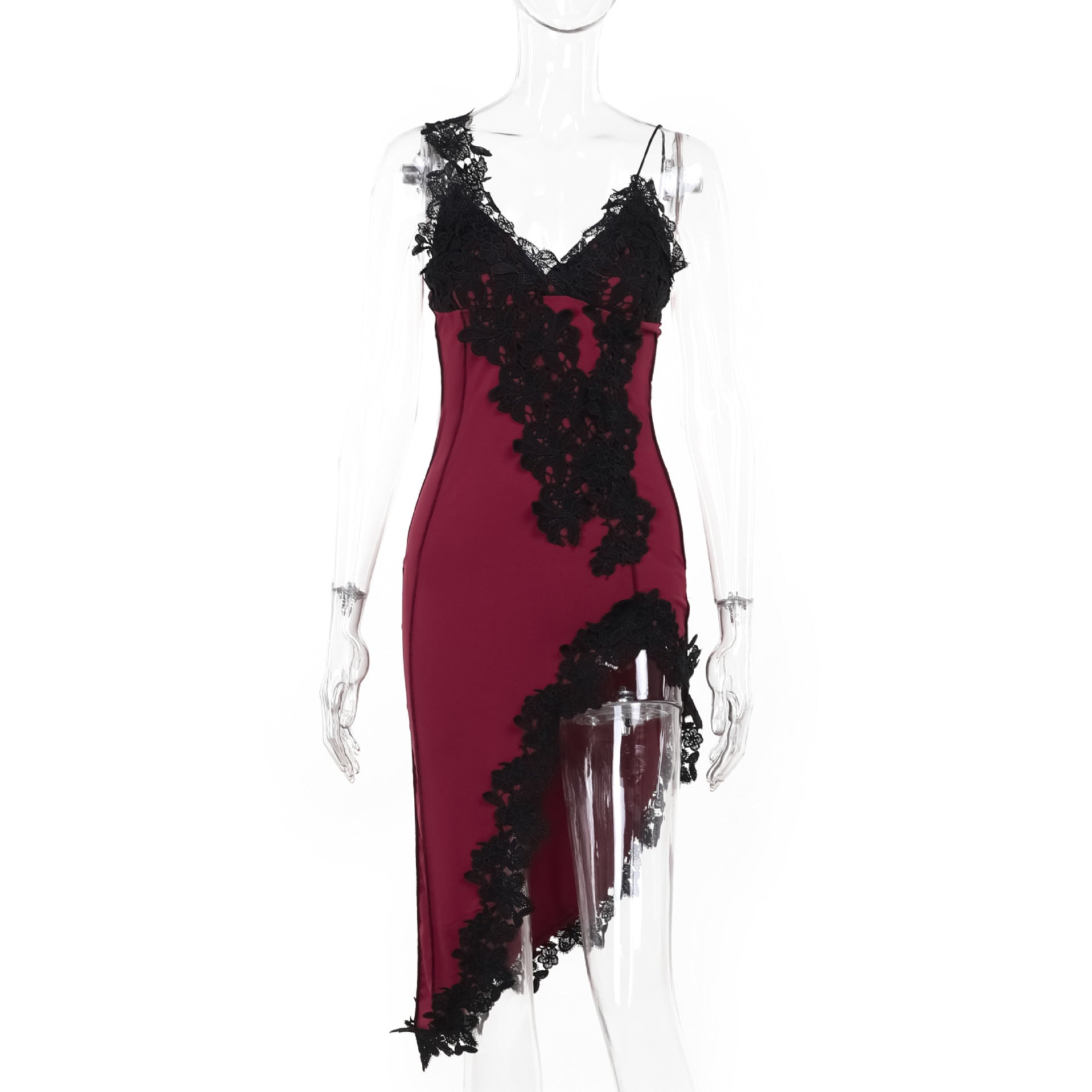 Deep V Fitted Backless Party Dress