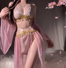 Sexy Belly Dancer Translucent Costume