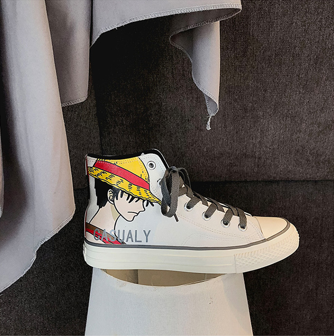 Anime High Top Canvas Shoes Couples