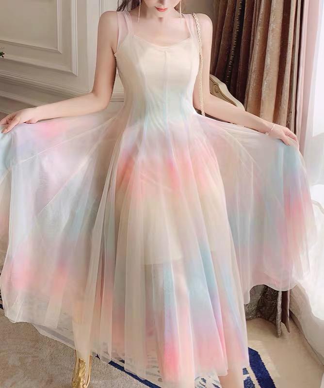 Hawaii Pretty Rainbow Gradient Dress