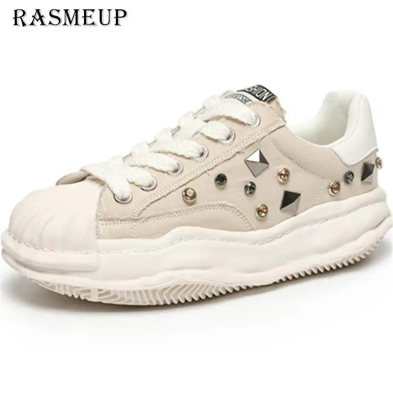 Rhinestone Luxe Radiance Shell Sneakers