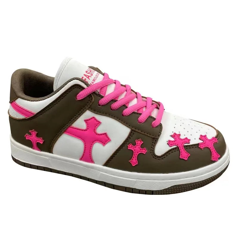 Pink Cross Skating Shoe