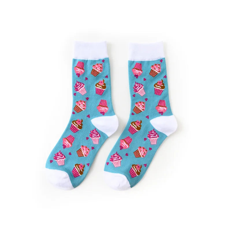 Colorful Food Printed Socks