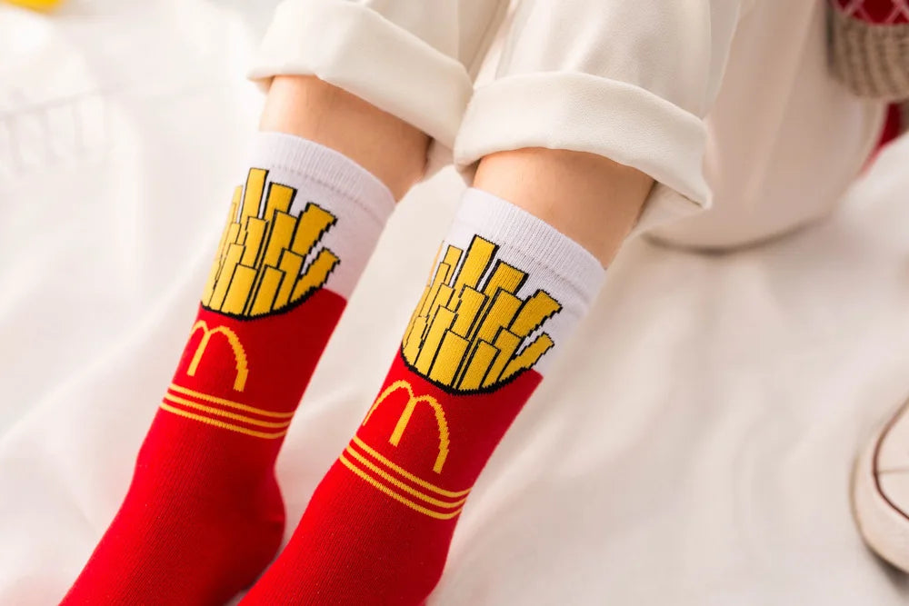 Food Cartoon Socks