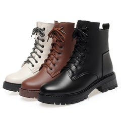 Winter Leather Women's Snow Boots