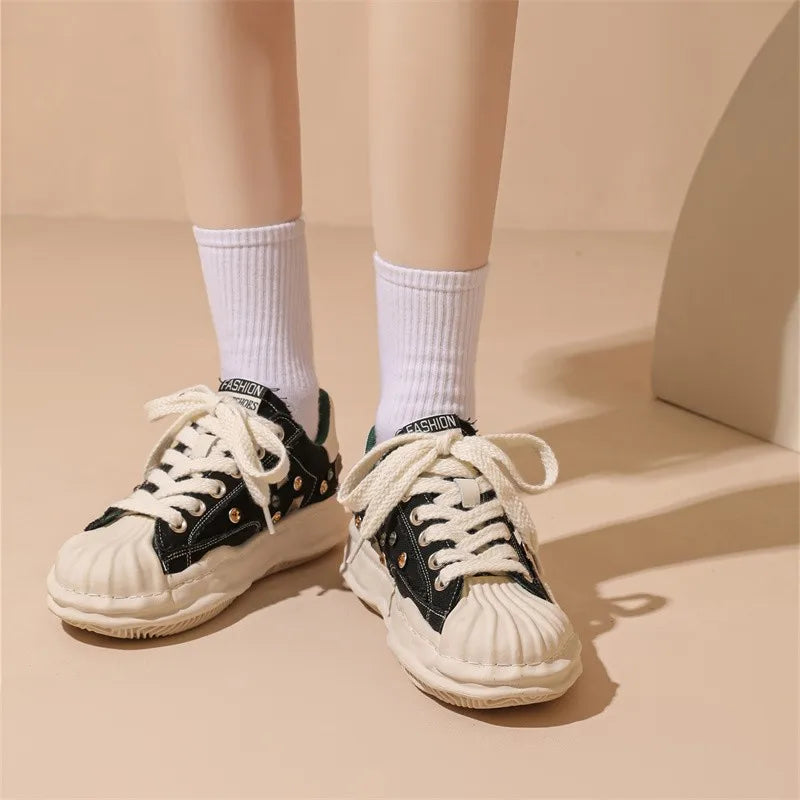 Rhinestone Luxe Radiance Shell Sneakers