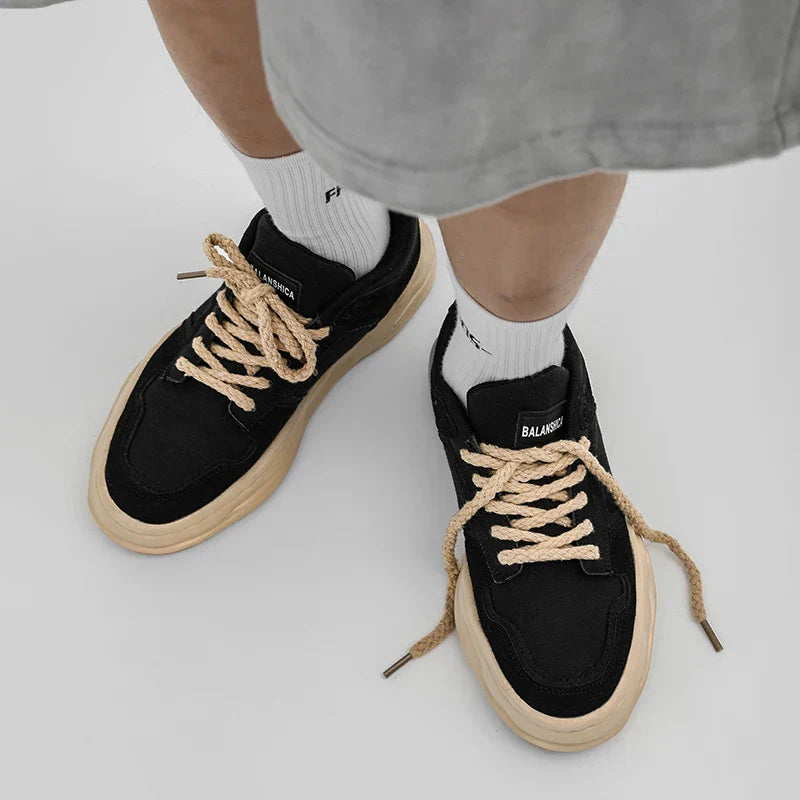 Breathable Canvas Mesh Mixed Colors Shoes