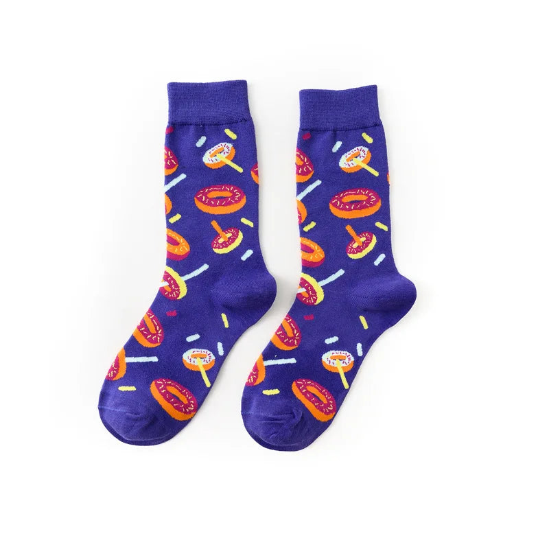 Colorful Food Printed Socks