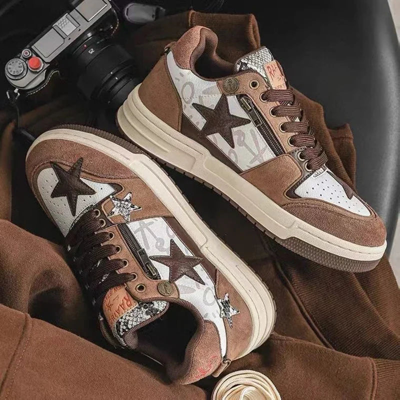 Brown Star Sneakers