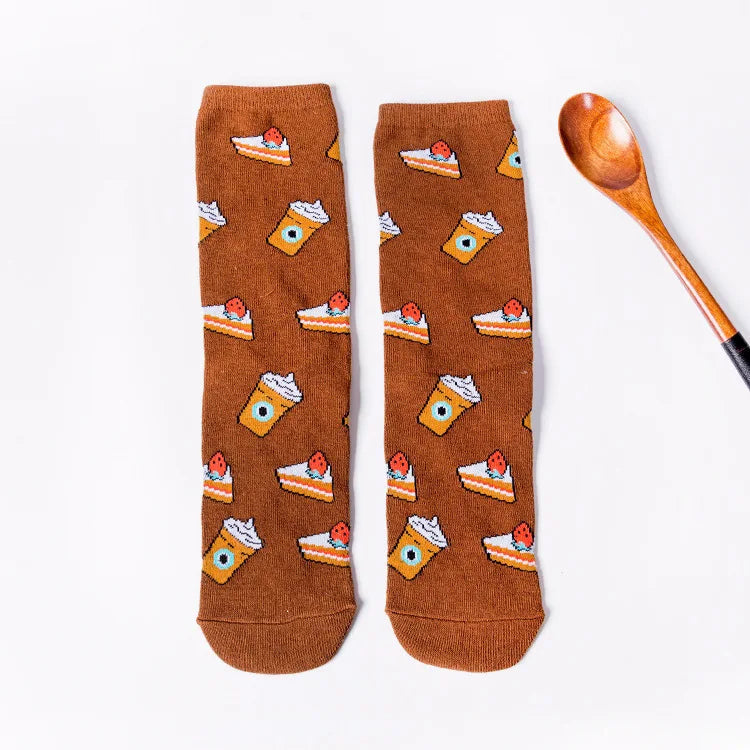 Food Cartoon Socks