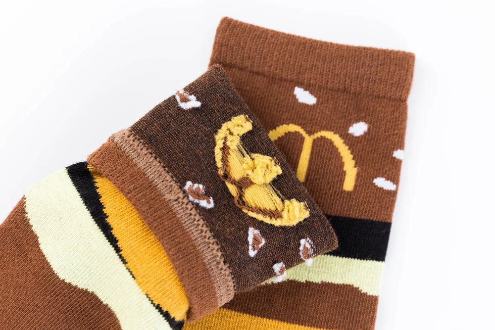 Food Cartoon Socks