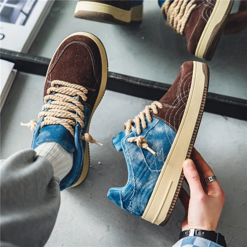 Casual Canvas Denim Sneakers