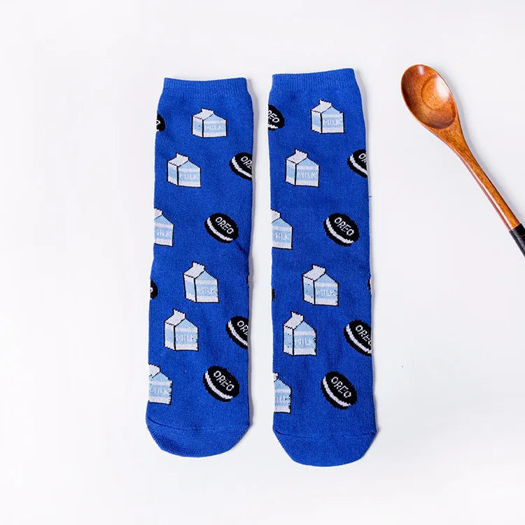 Food Cartoon Socks