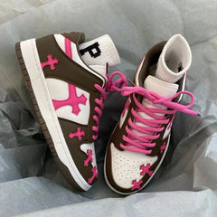 Pink Cross Skating Shoe