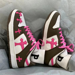 Pink Cross Skating Shoe