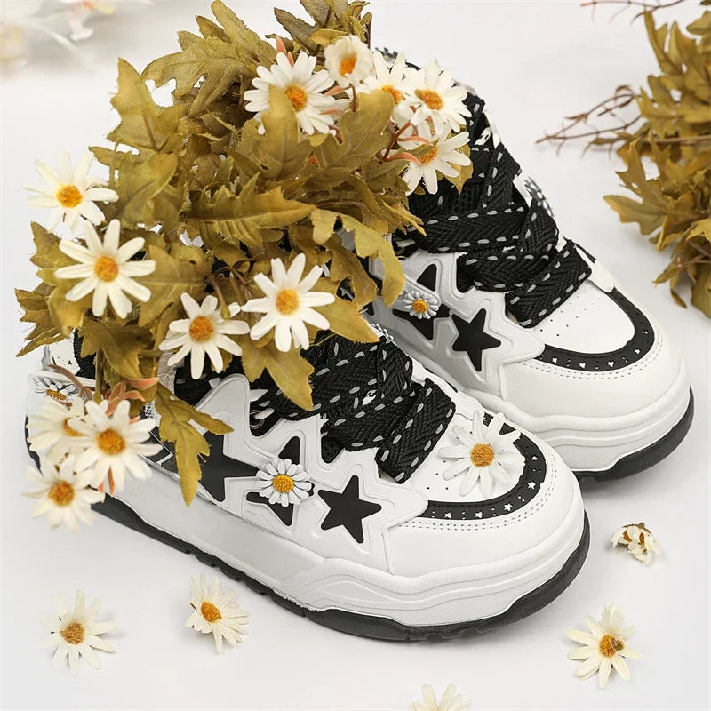 Star Rise Flowers Sneakers