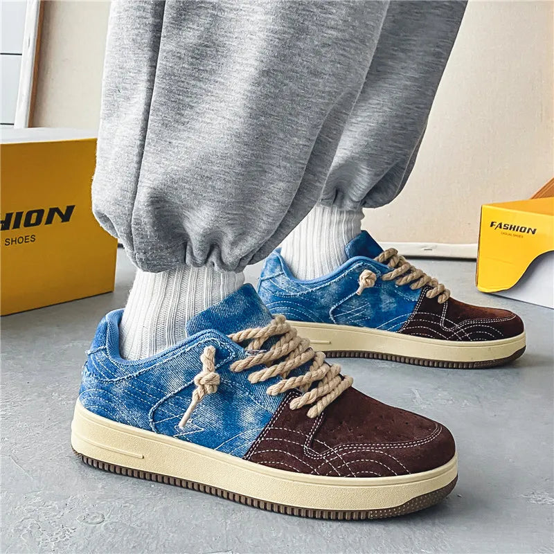 Casual Canvas Denim Sneakers