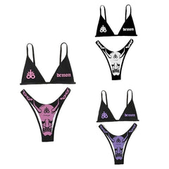 Pastel Goth 2 Pieces Bikini Swimsuit