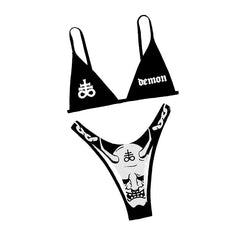 Pastel Goth 2 Pieces Bikini Swimsuit