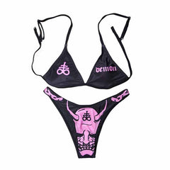 Pastel Goth 2 Pieces Bikini Swimsuit