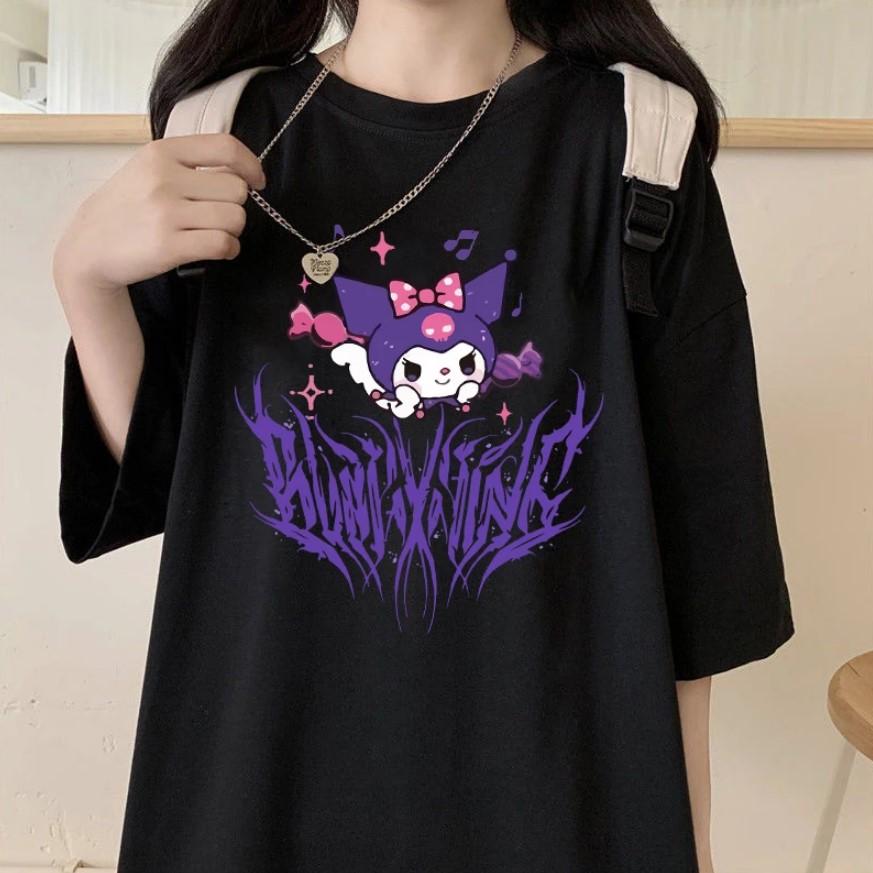 Aesthetic Print Kuromi T-shirt