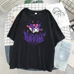 Aesthetic Print Kuromi T-shirt