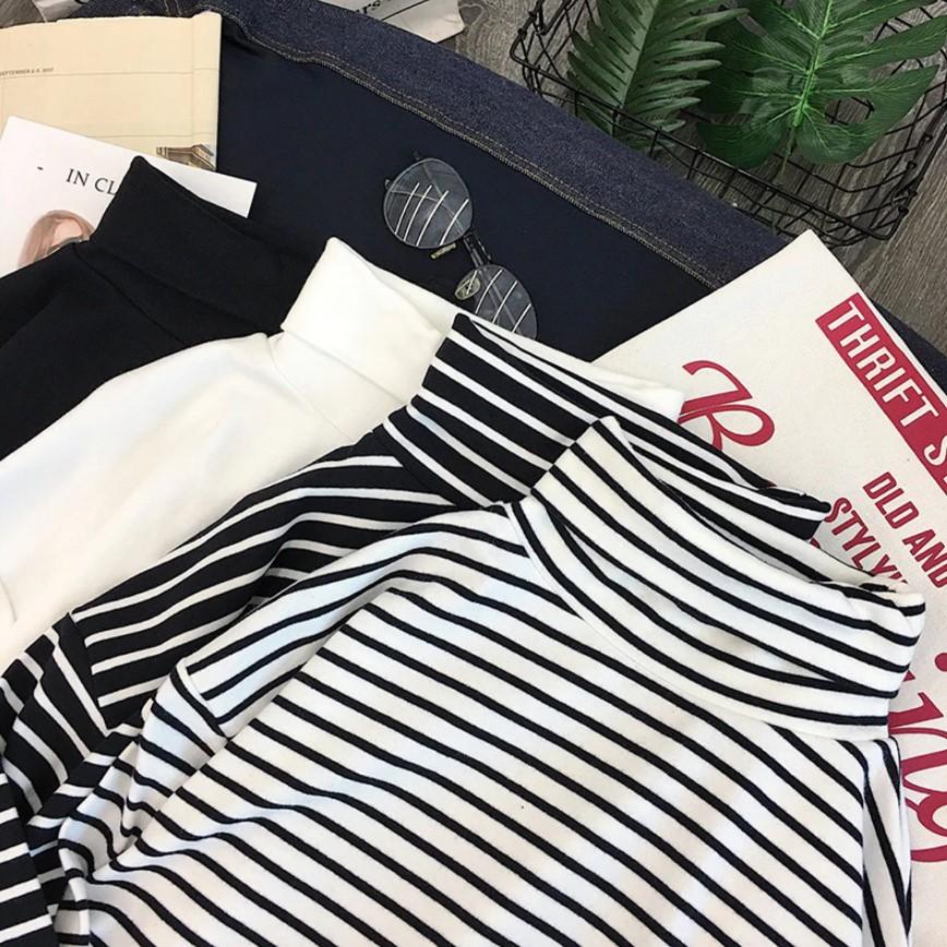 Turtleneck Stripes Alt Girl Outfits
