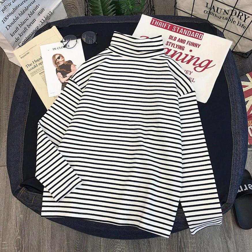 Turtleneck Stripes Alt Girl Outfits