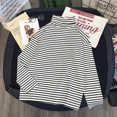 Turtleneck Stripes Alt Girl Outfits