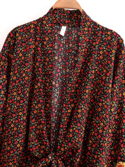 Midnight Floral Reverie Kimono