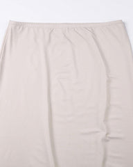 Beige Esseential Maxi Skirt