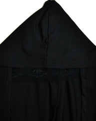 Cross Dark Lace Patchwork Dress