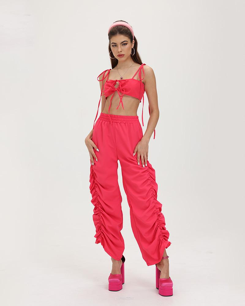 Fiesta Statement Ruched Coord Pants
