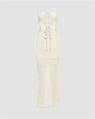 Merichill Knitted Bandeau Maxi Dress