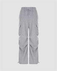 Casual Pleated Cargo Pants