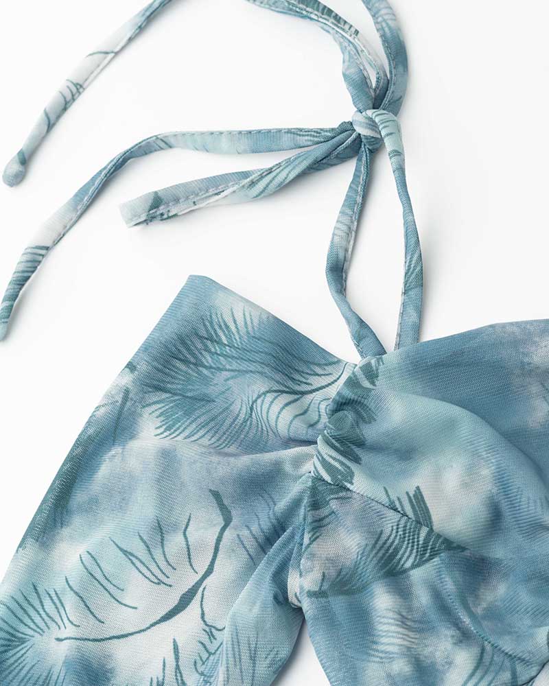 Organigram Cami Ruched Dress with Gloves