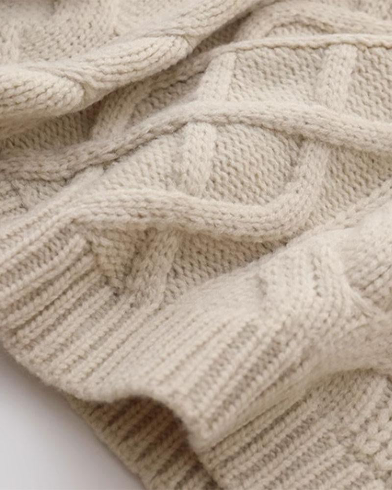 Twist Pullover Oversized Sweater