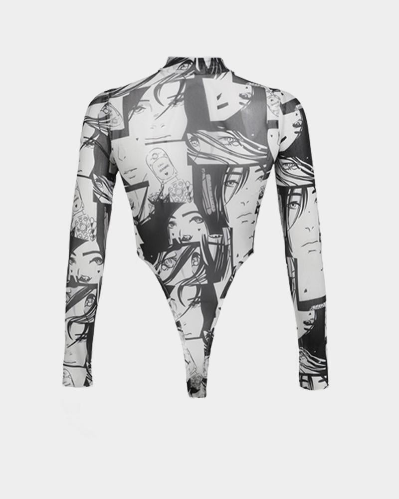 Coatisea Comic Girl Bodysuit