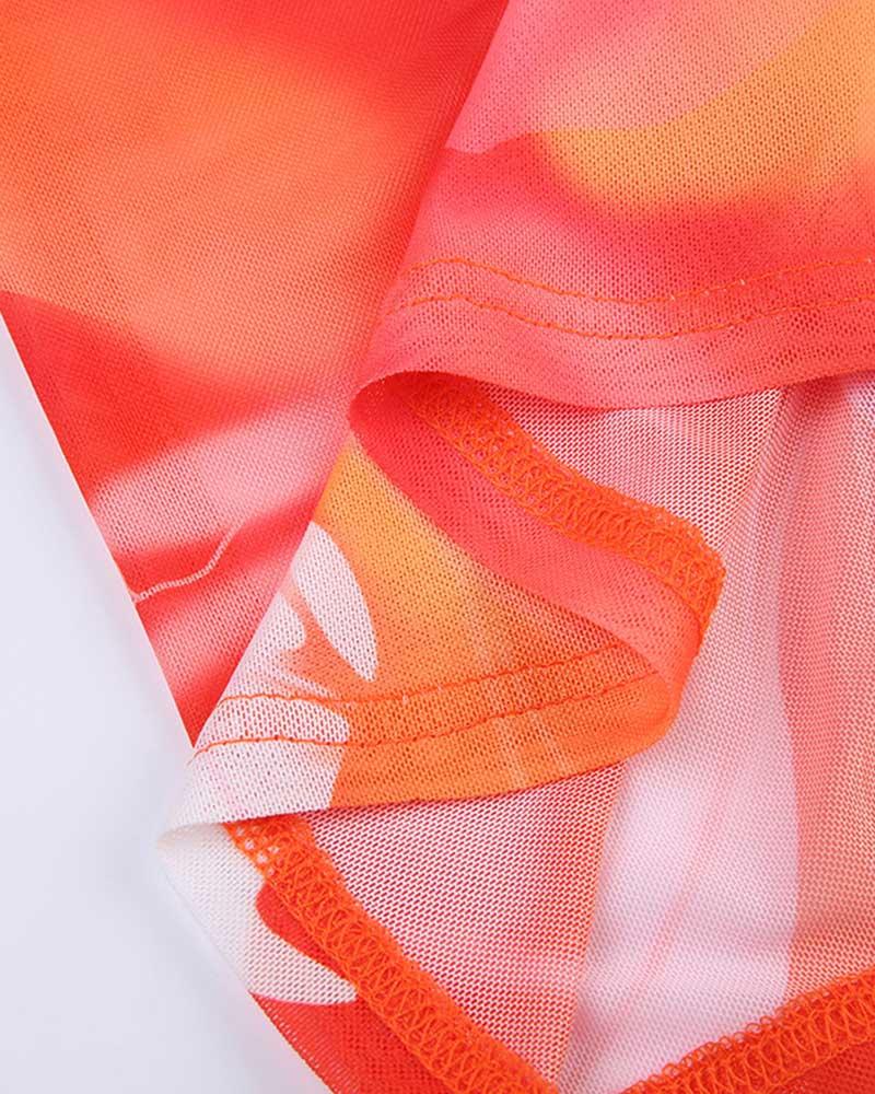 Marigold Bait Plunging Dress