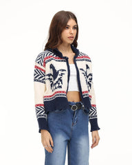 Festive Aviary Zip Jacket
